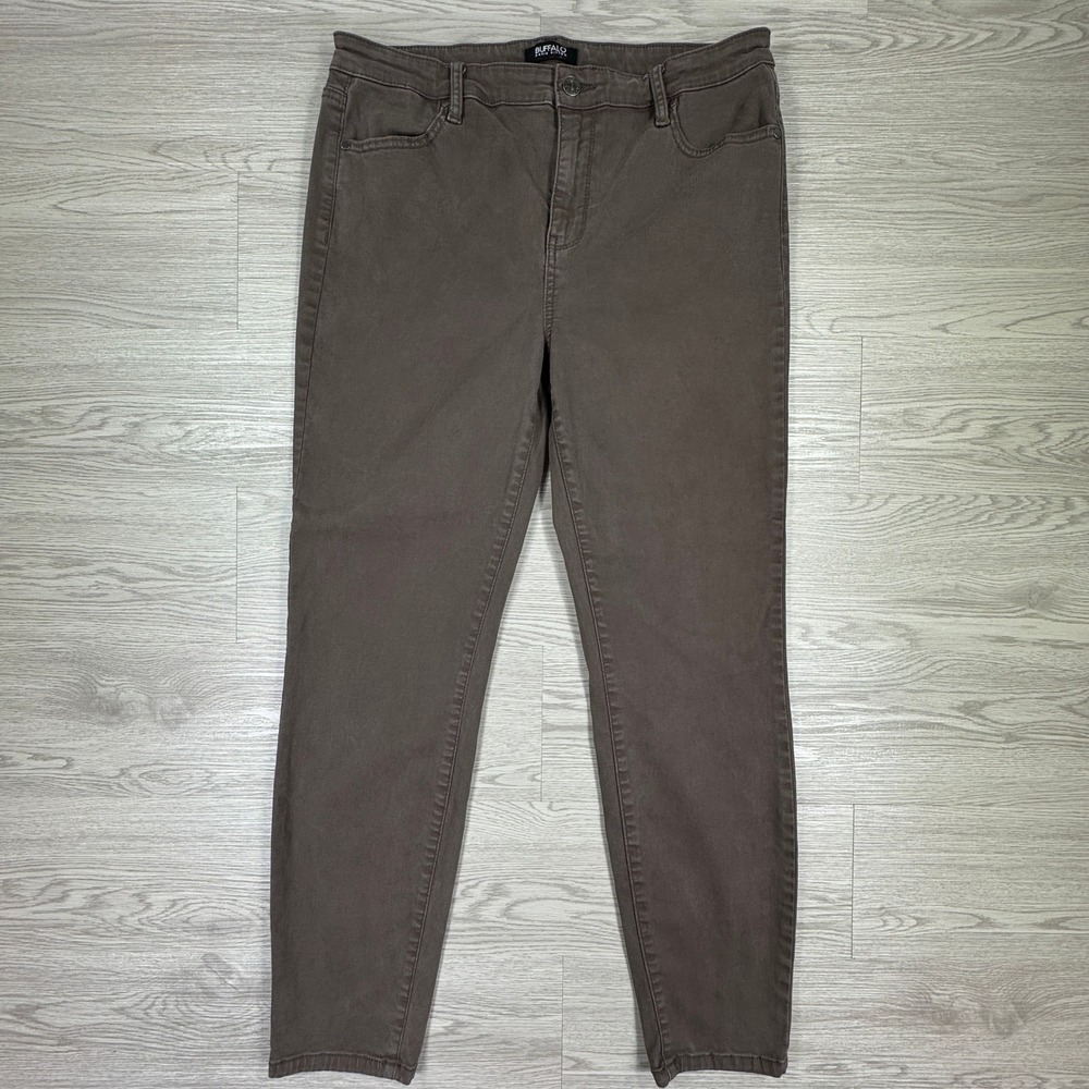 Buffalo Womens Jeans Hanna High Rise Soft Stretch Skinny Brown Size 12/32 Casual